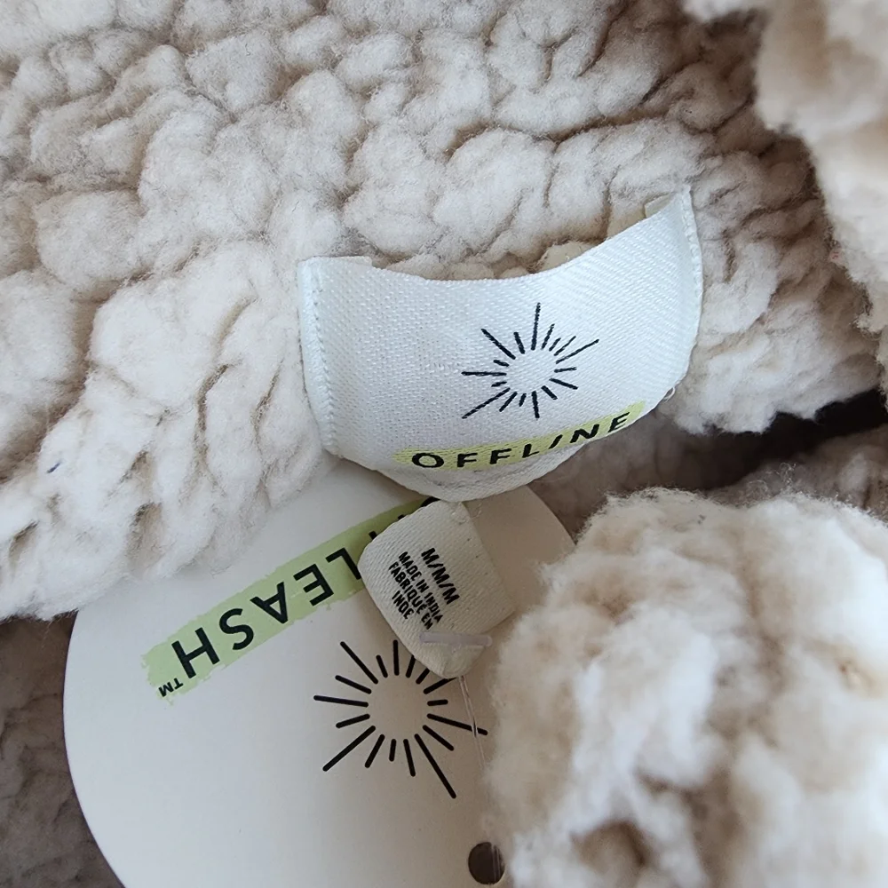 Aerie Offleash Plaid‎ Sherpa Dog Coat Nwt